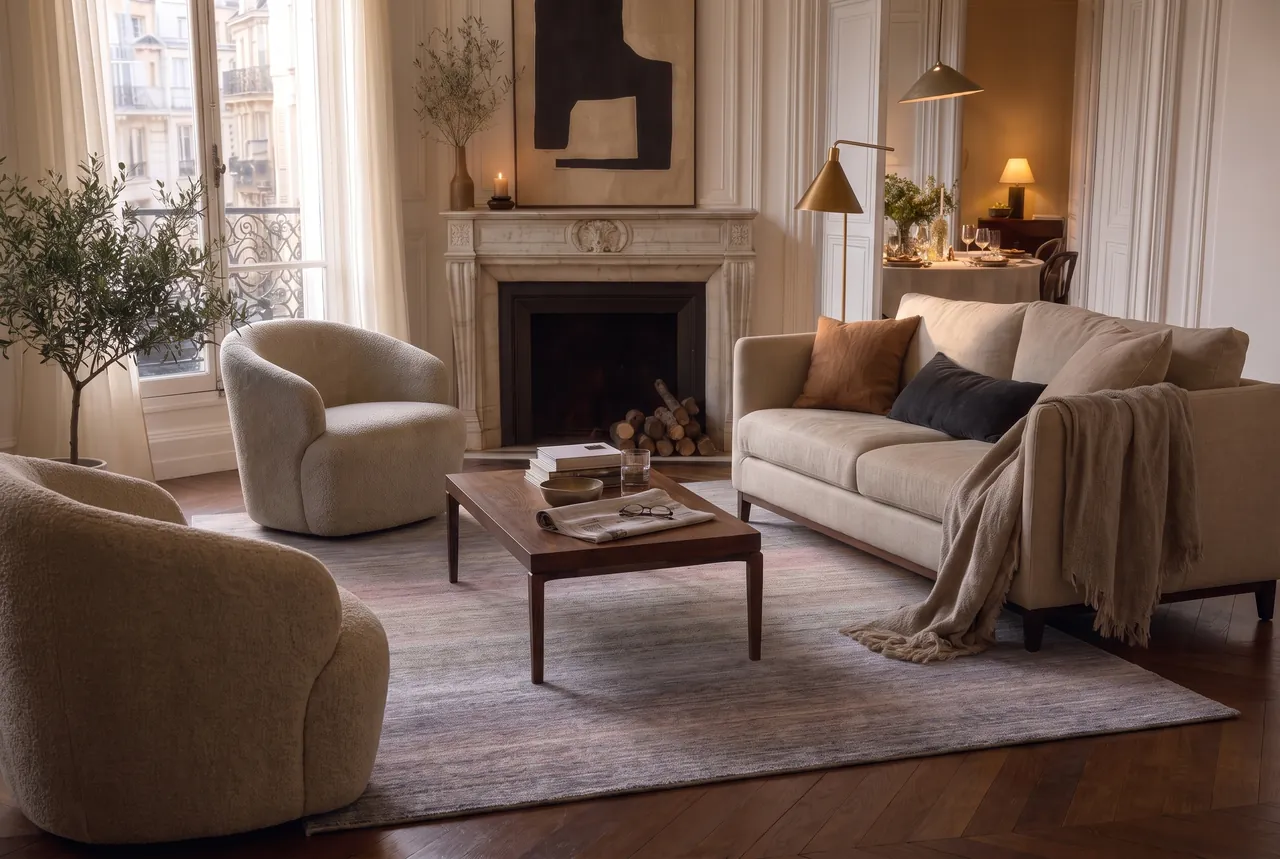 Collection Rayures & Dégradés — tapis en situation