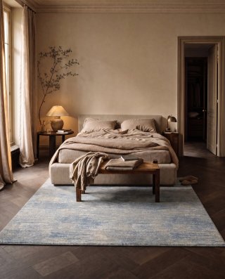 Tapis Fauve Doux — Sable Doré, en situation