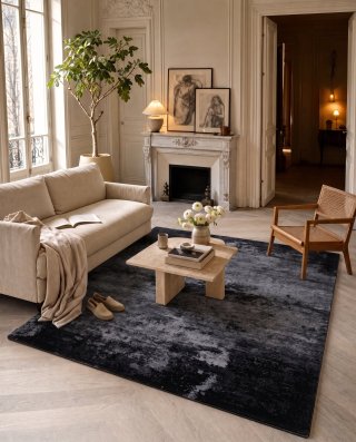 Tapis Ambre Brun — Perle de Brume, en situation