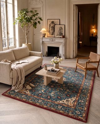 Tapis Amarante — Verdigris, en situation